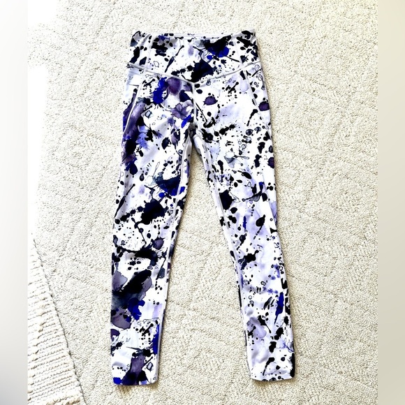 Zella Pants - Z by Zella Paint Splatter 7/8 Leggings NWOT